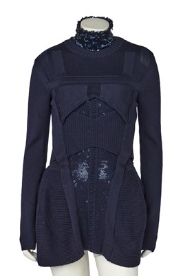 Lot 109 - A Christian Dior by Raf Simons sequined knitted wool minidress, pre-fall 2015