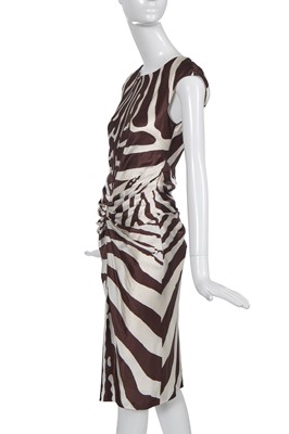 Lot 146 - A Christian Dior by John Galliano printed silk cocktail dress, 'Gangster Girls' collection, Spring-Summer 2008