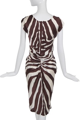Lot 146 - A Christian Dior by John Galliano printed silk cocktail dress, 'Gangster Girls' collection, Spring-Summer 2008