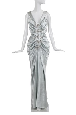 Lot 151 - A Christian Dior by John Galliano pale blue satin evening dress, commercial collection, 2007