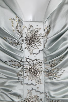 Lot 151 - A Christian Dior by John Galliano pale blue satin evening dress, commercial collection, 2007