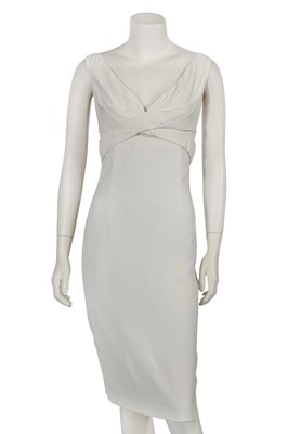 Lot 208 - An Alexander McQueen white cocktail dress, commercial collection 2006