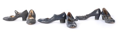 Lot 10 - Ten pairs of mainly brown leather/suede...