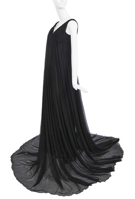 Lot 125 - An Alexander McQueen black chiffon gown, 'The Girl Who Lived in the Tree', commercial collection, Autumn-Winter 2008-09