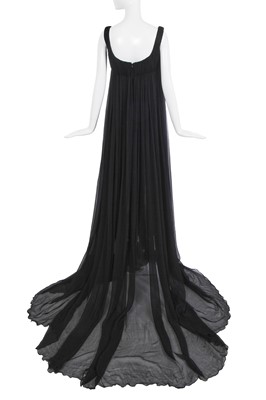 Lot 125 - An Alexander McQueen black chiffon gown, 'The Girl Who Lived in the Tree', commercial collection, Autumn-Winter 2008-09