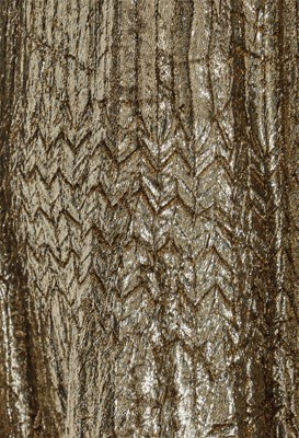 Lot 304 - A Gianni Versace gold lurex velvet swing dress, circa 1994