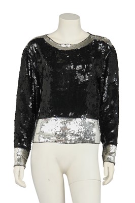 Lot 600 - An Yves Saint Laurent sequined blouse, late 1970s