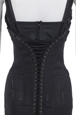 Lot 110 - A Dolce & Gabbana black silk evening dress, 2010s