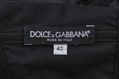 Lot 110 - A Dolce & Gabbana black silk evening dress, 2010s