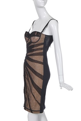 Lot 181 - A Dolce & Gabbana black and nude viscose dress identical to one worn by Amy Winehouse in 2008