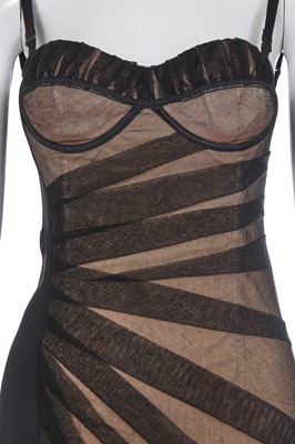 Lot 181 - A Dolce & Gabbana black and nude viscose dress identical to one worn by Amy Winehouse in 2008