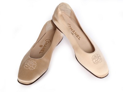 Lot 131 - Three pairs of Chanel flats, 1990s-modern,...