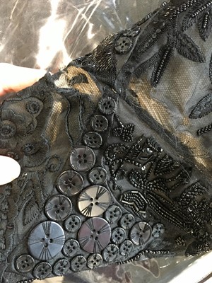 Lot 103 - Annabelle Neilson's Alexander McQueen by Sarah Burton beaded and embroidered black organza cocktail dress, Spring-Summer 2011