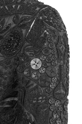Lot 103 - Annabelle Neilson's Alexander McQueen by Sarah Burton beaded and embroidered black organza cocktail dress, Spring-Summer 2011