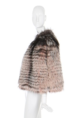 Lot 102 - Annabelle Neilson's Alexander McQueen by Sarah Burton pink-grey fox fur capelet, pre-Fall 2014