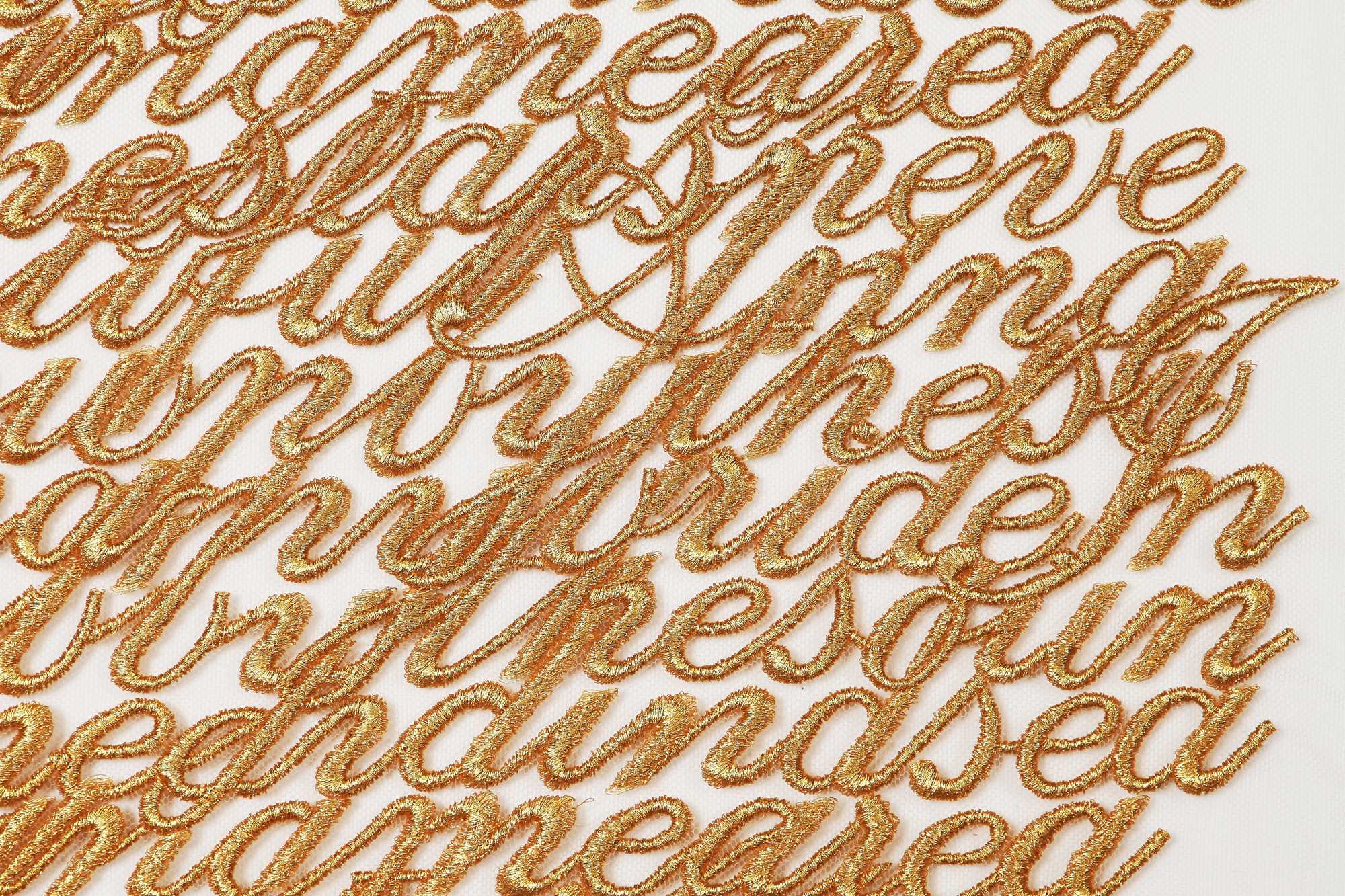 Lot 116 - Annabelle Neilson's Alexander McQueen embroidered panel - possibly a tribute to Annabelle Neilson, circa 2010