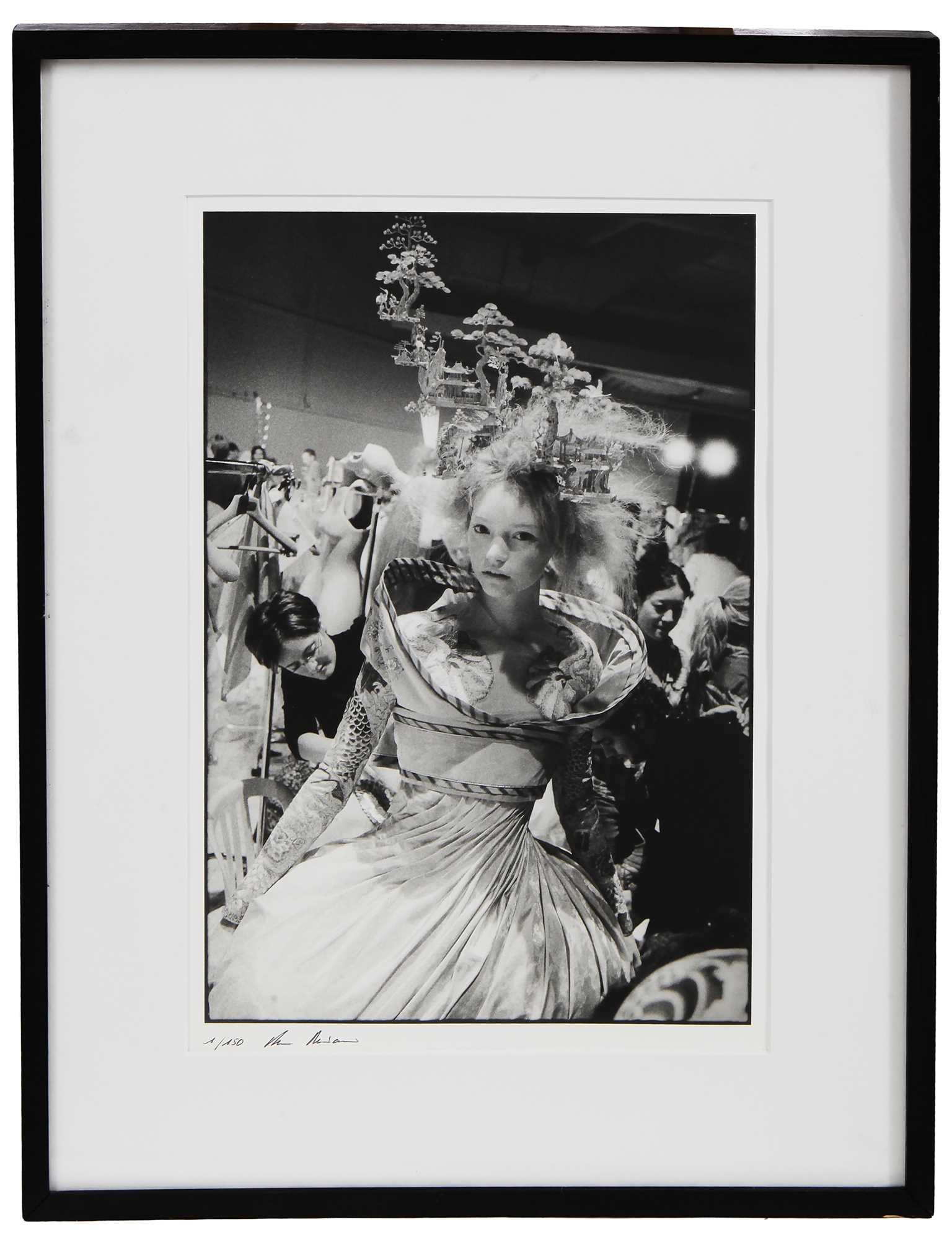 Lot 133 - An Ann Ray (Anne Deniau) limited edition silver gelatin print taken backstage 'It's Only a Game' collection, Spring-Summer 2005