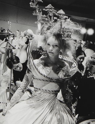 Lot 133 - An Ann Ray (Anne Deniau) limited edition silver gelatin print taken backstage 'It's Only a Game' collection, Spring-Summer 2005