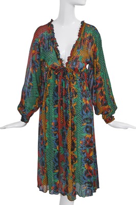 Lot 431 - An Ossie Clark/Celia Birtwell printed crêpe dress, c1973
