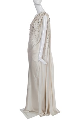 Lot 148 - A Christian Dior by John Galliano white crêpe evening gown, Cruise 2008