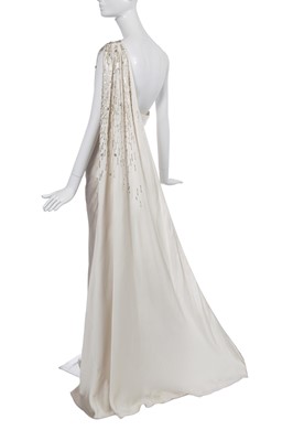 Lot 148 - A Christian Dior by John Galliano white crêpe evening gown, Cruise 2008