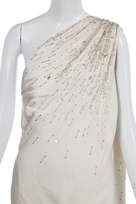 Lot 148 - A Christian Dior by John Galliano white crêpe evening gown, Cruise 2008