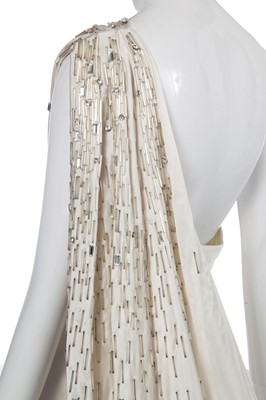 Lot 148 - A Christian Dior by John Galliano white crêpe evening gown, Cruise 2008
