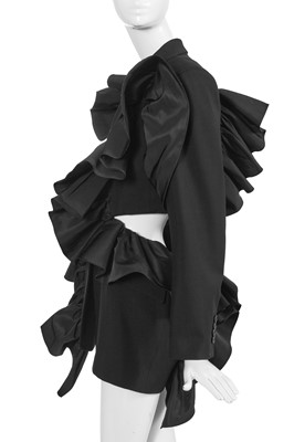 Lot 99 - An Alexander McQueen by Sarah Burton black wool blend jacket, Resort 2022