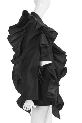 Lot 99 - An Alexander McQueen by Sarah Burton black wool blend jacket, Resort 2022