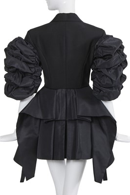 Lot 98 - An Alexander McQueen by Sarah Burton black wool jacket, Spring-Summer 2022