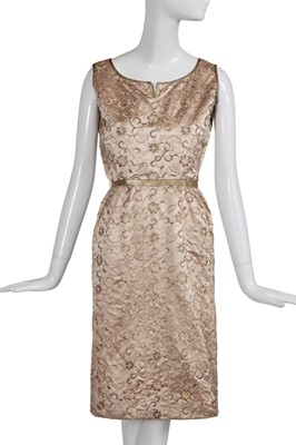 Lot 69 - A Gabrielle Chanel haute couture embroidered silk skirt suit, 1959