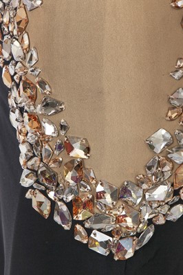 Lot 121 - An Alexander McQueen crystal-embelished viscose jersey dress, circa 2009