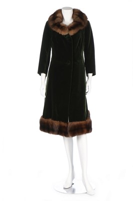 Lot 35 - An ocelot coat, 1960s, un-labelled, with...
