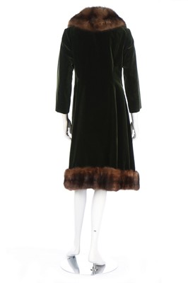 Lot 35 - An ocelot coat, 1960s, un-labelled, with...