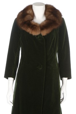 Lot 35 - An ocelot coat, 1960s, un-labelled, with...