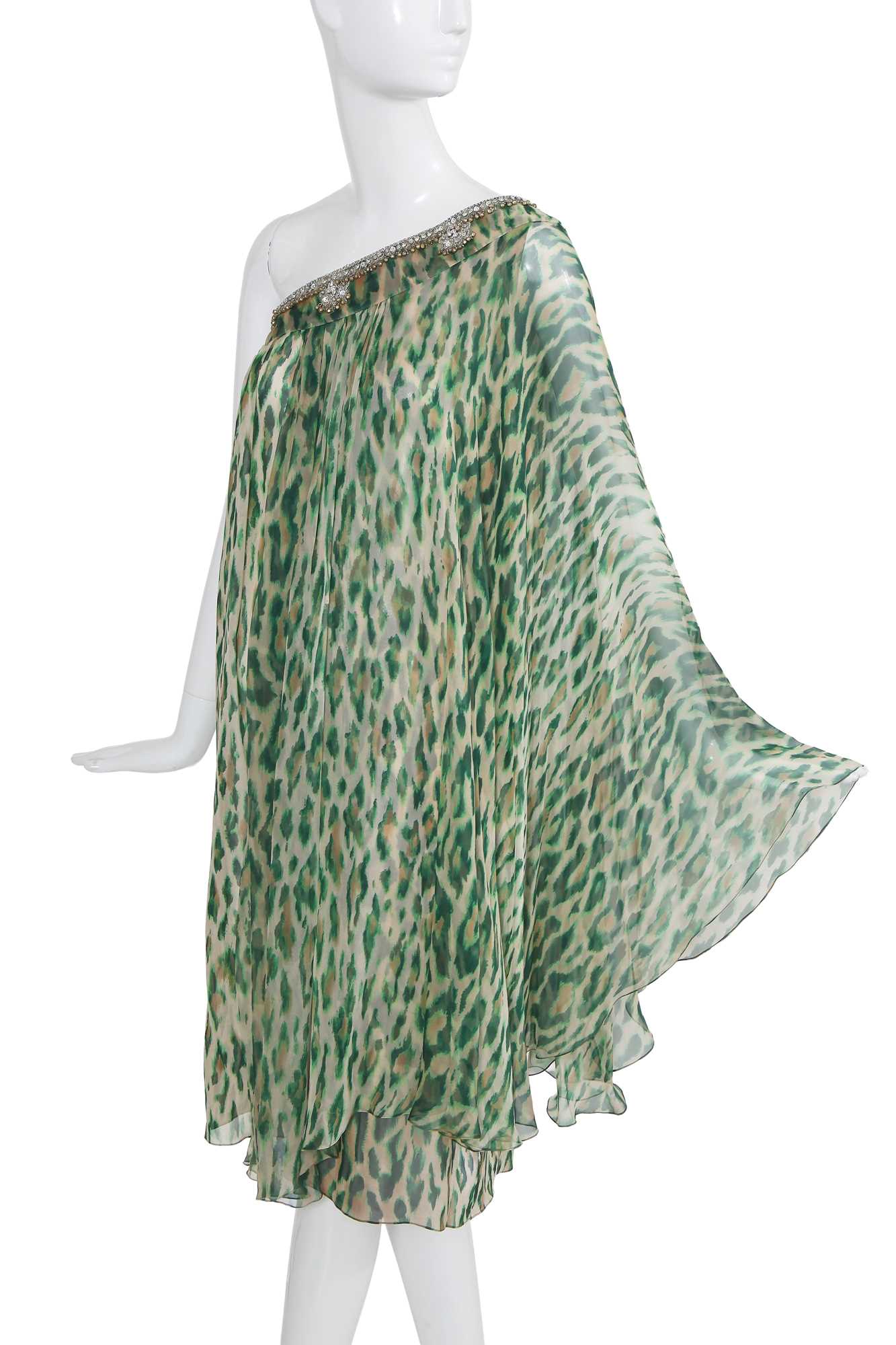 Lot 149 - A Christian Dior by John Galliano printed chiffon cocktail dress, Cruise 2008