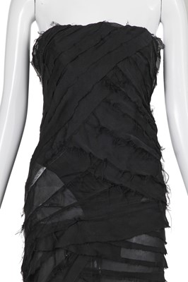 Lot 185 - A Roberto Cavalli black silk chiffon evening gown, Autumn-Winter 2001-02