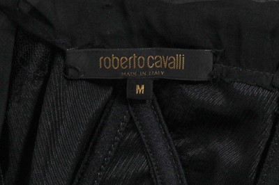 Lot 185 - A Roberto Cavalli black silk chiffon evening gown, Autumn-Winter 2001-02