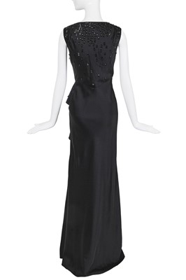 Lot 153 - A John Galliano black crêpe evening gown, circa 2007