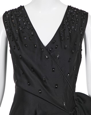 Lot 153 - A John Galliano black crêpe evening gown, circa 2007