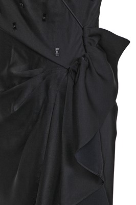 Lot 153 - A John Galliano black crêpe evening gown, circa 2007