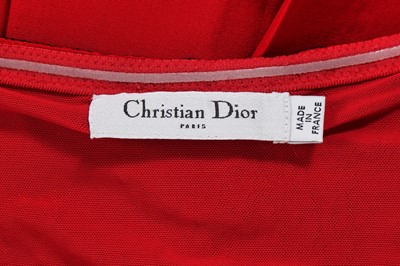 Lot 145 - A Christian Dior by John Galliano red faille cocktail dress, pre-collection 2008