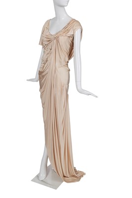 Lot 152 - A Christian Dior by John Galliano ivory silk jersey evening gown, 'Back to Basics' collection, Spring-Summer 2007