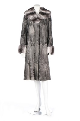 Lot 213 - A Liska silver Broadtail and Chinchilla fur...
