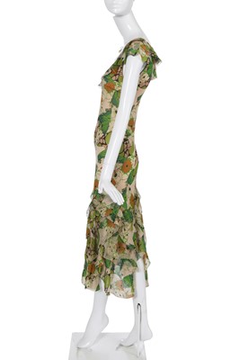 Lot 160 - A John Galliano printed silk dress, commercial collection 2005