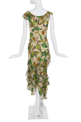 Lot 160 - A John Galliano printed silk dress, commercial collection 2005