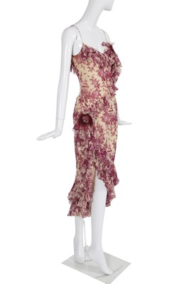 Lot 167 - A John Galliano toile de jouy cocktail dress, commercial collection 2003