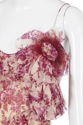 Lot 167 - A John Galliano toile de jouy cocktail dress, commercial collection 2003