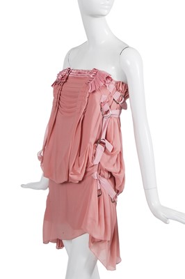 Lot 166 - A Christian Dior by John Galliano pink silk cocktail dress, 'Tough Chic' collection, Spring-Summer 2003