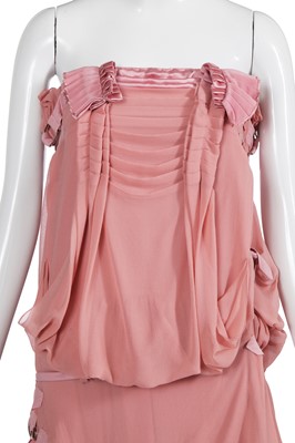 Lot 166 - A Christian Dior by John Galliano pink silk cocktail dress, 'Tough Chic' collection, Spring-Summer 2003